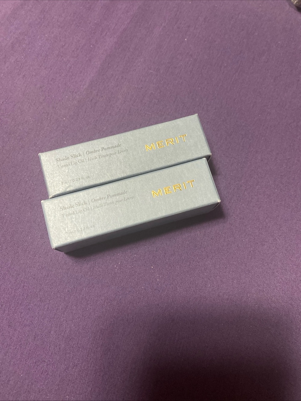 2 Merit Lip Oil Cara Cara New In Box Lot